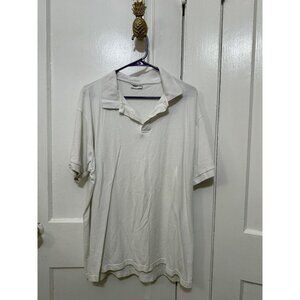 Royal apparel organic men’s size x-large white polo shirt